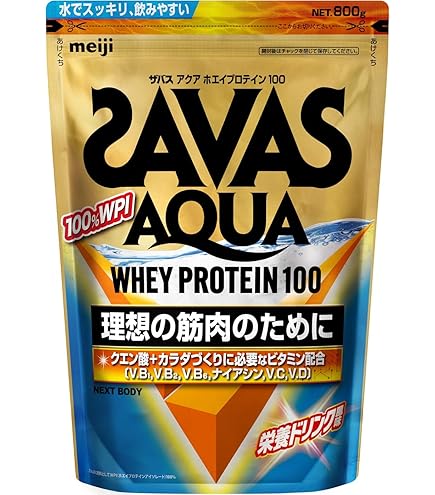 Amazon.co.jp: SAVAS Aqua Whey Protein 100, Lemon Flavor, 28.2 oz